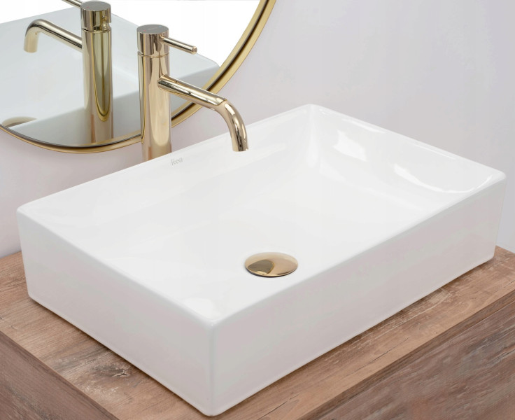 Umywalka Nablatowa Ceramiczna Inga White Biała