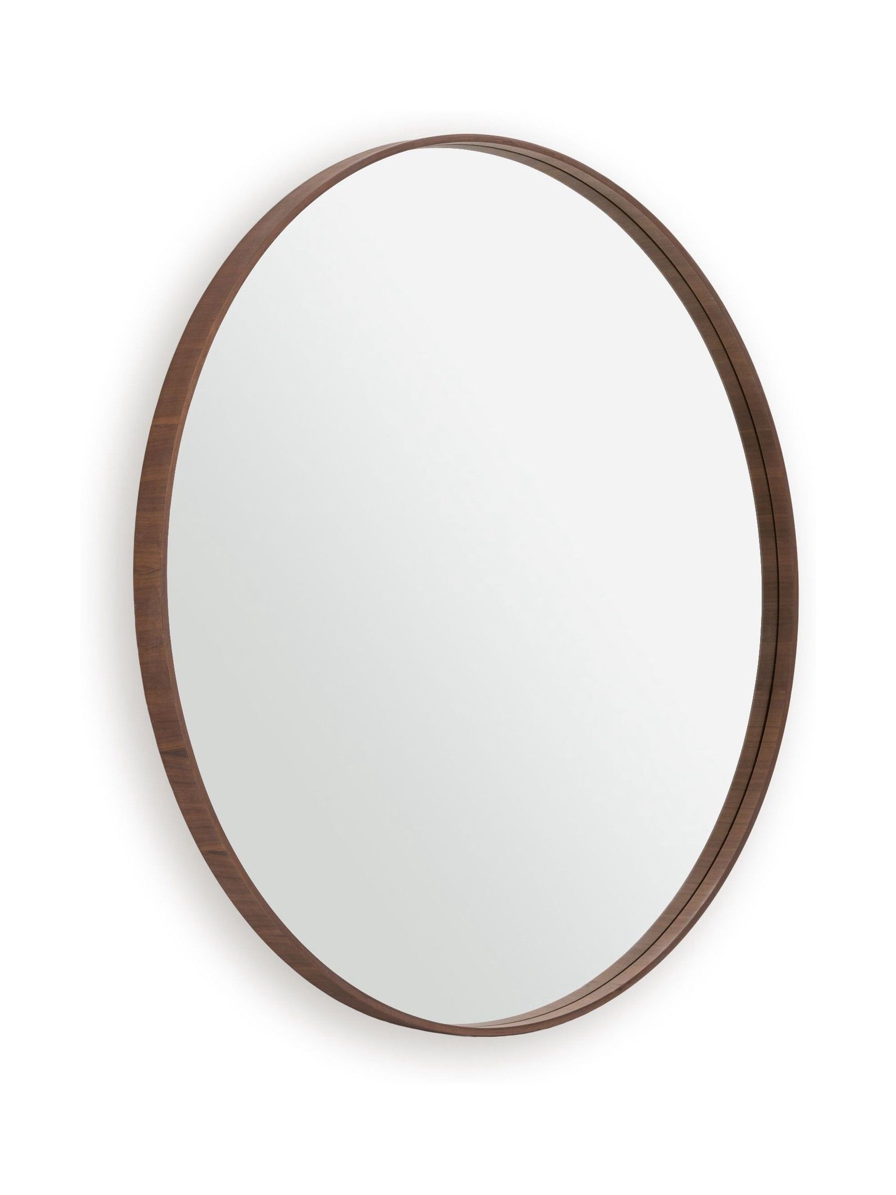La Redoute Intérieurs Walnut Alaria 120cm Diameter Mirror