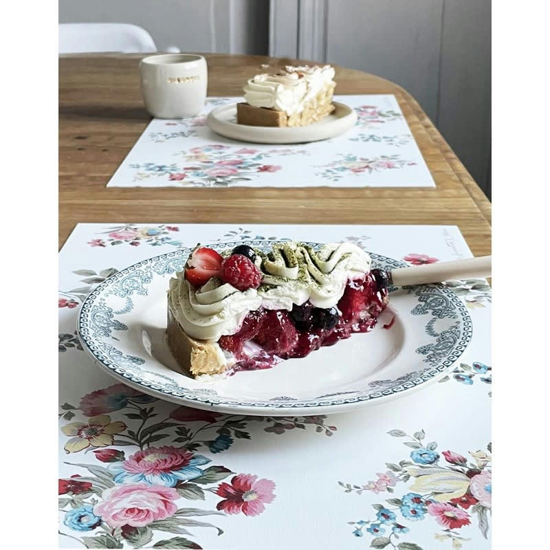 LES SIMONETTES X 99DÉCO - Lot de 4 sets de table L 40xl 30cm Multicolore Fleurs Vintage