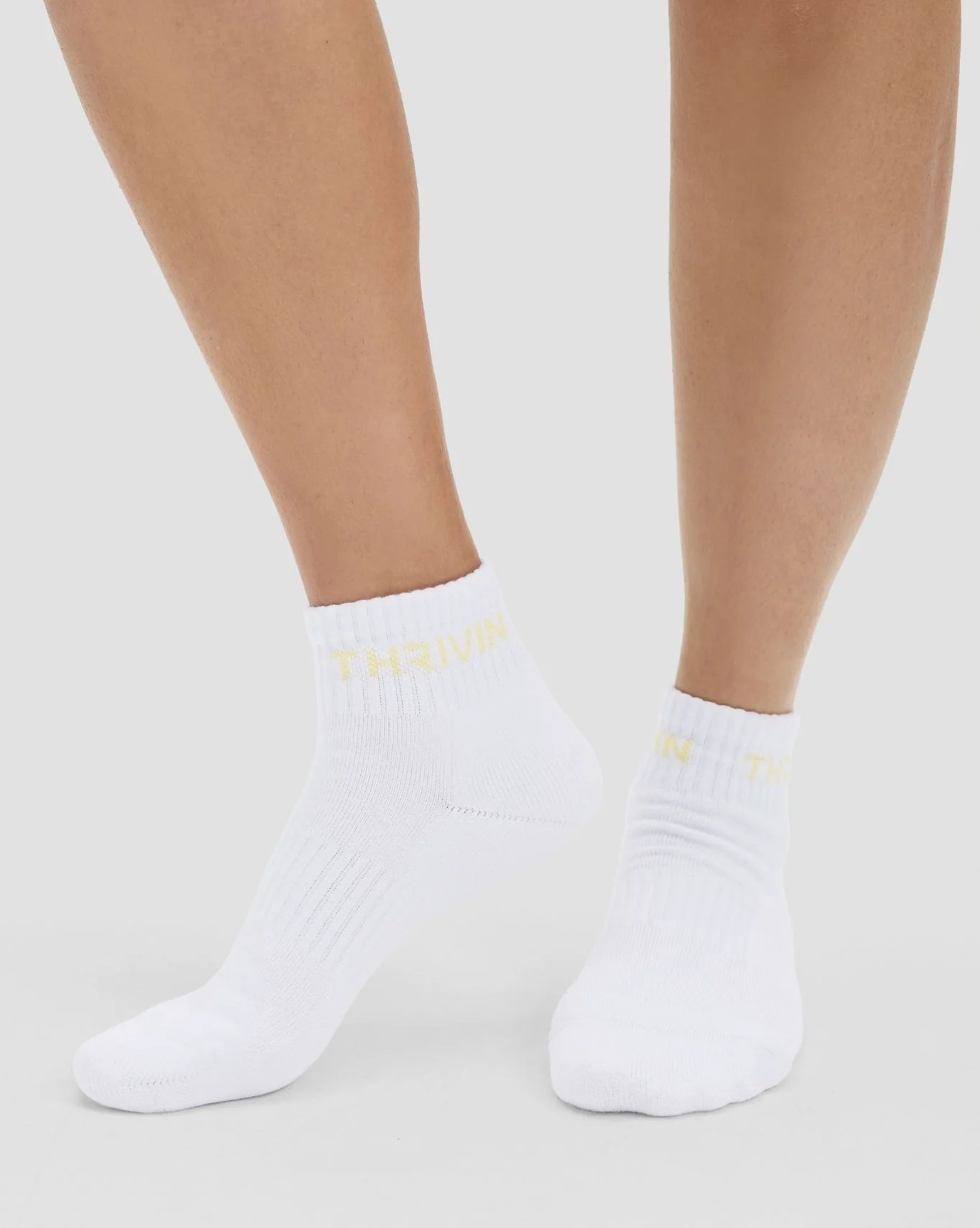 THRIVIN Mid Socks | Golden Butter