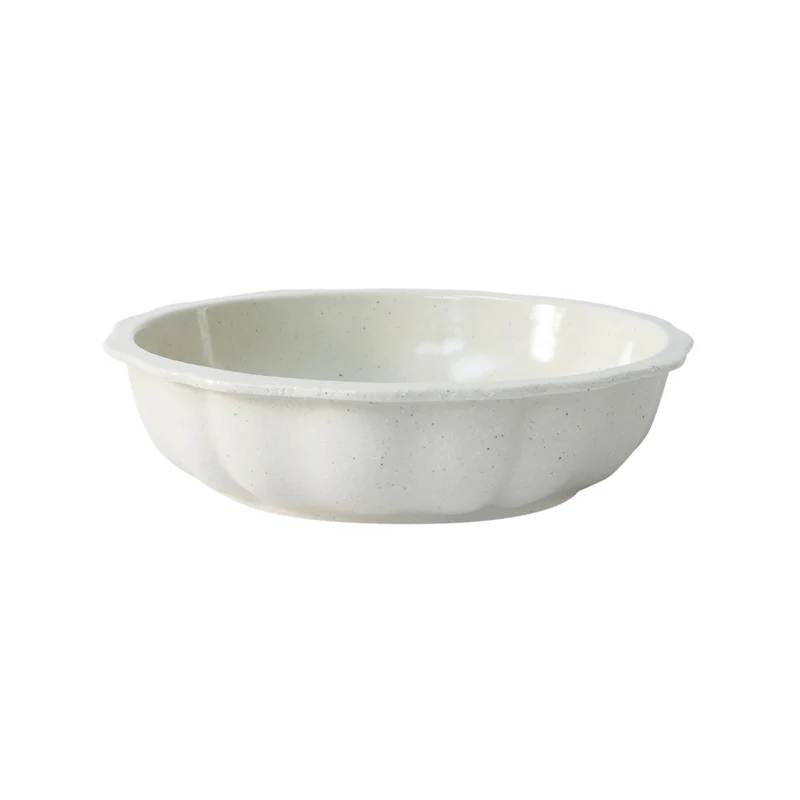 assiette creuse sable brillant