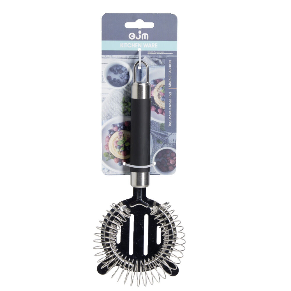 Passoire à cocktail en inox avec manche en plastique L.21,5cm