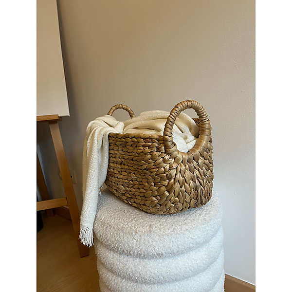 Panier en Jacinthe d'eau avec poignées - L36xP19xH22