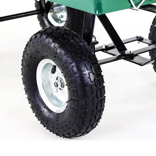 NNEDPE Garden Cart with Mesh Liner Lawn Folding Trolley