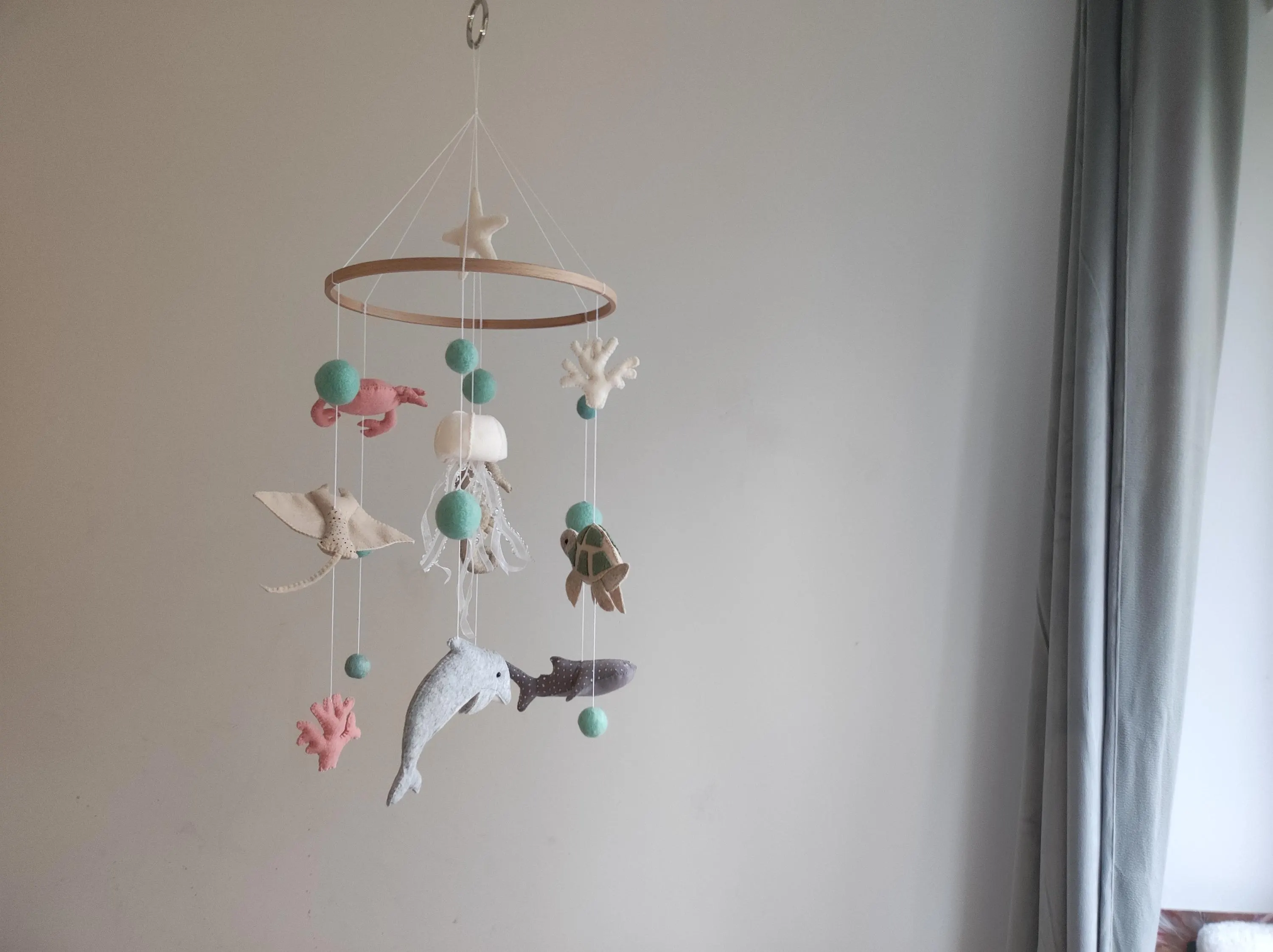 Baby crib Mobile ocean -Nursery baby mobile-Baby Mobile - Nautical Mobile- Nursery mobile- Sea ocean Mobile - Crib Mobile -Baby Shower Gift