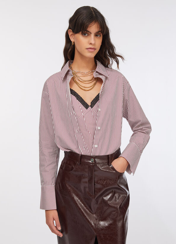 Camicia a righe con top