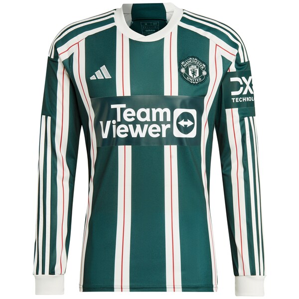 Diogo Dalot Manchester United adidas 2023/24 Away Long Sleeve Replica Player Jersey - Green