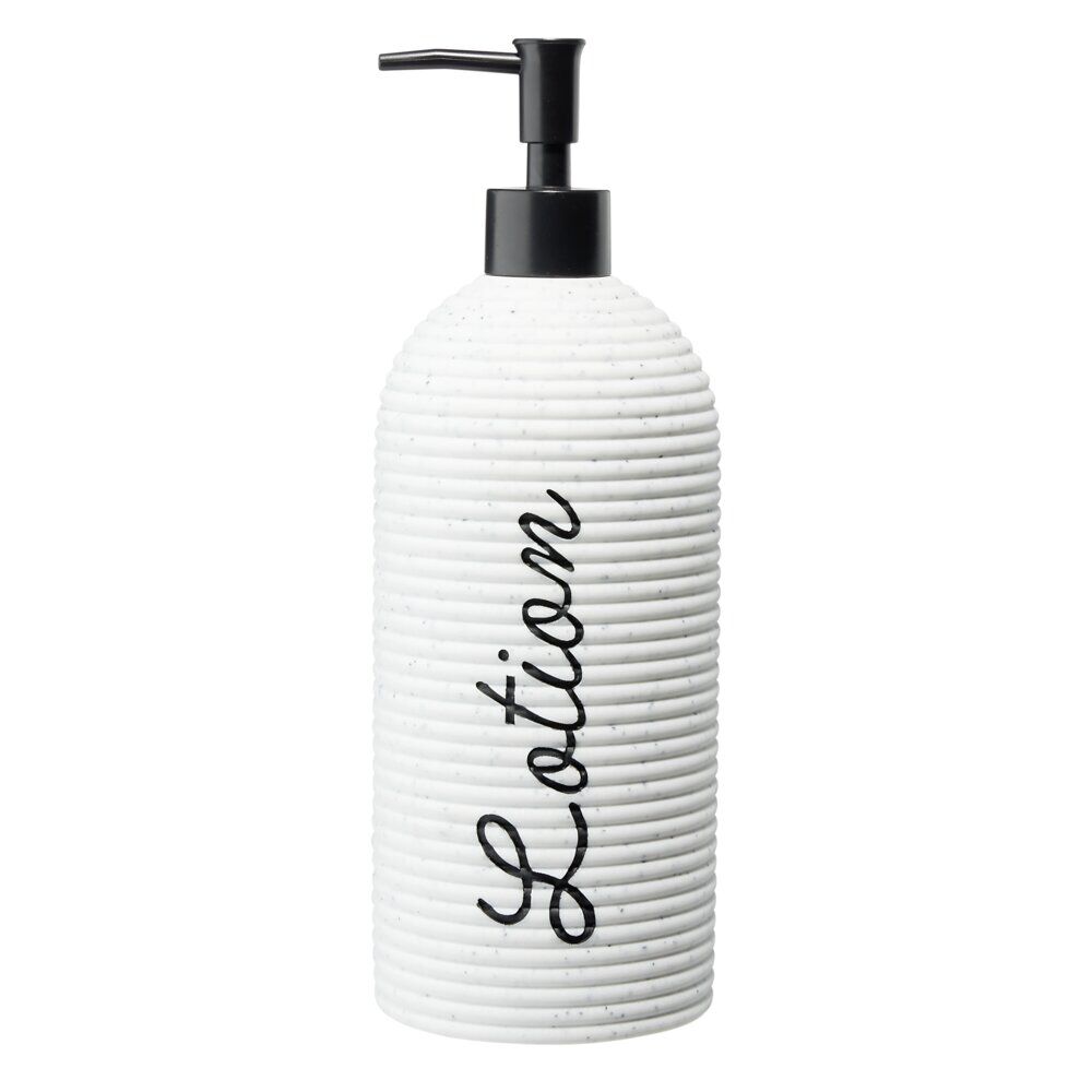 Distributeur à savon 1L inscription Lotion polyrésine Ø9xH25cm (2 modèles)