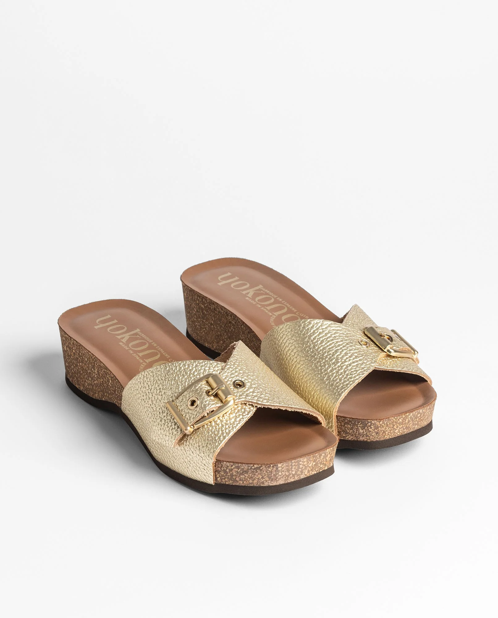 Sandalia cuña BOGO-260 dorado