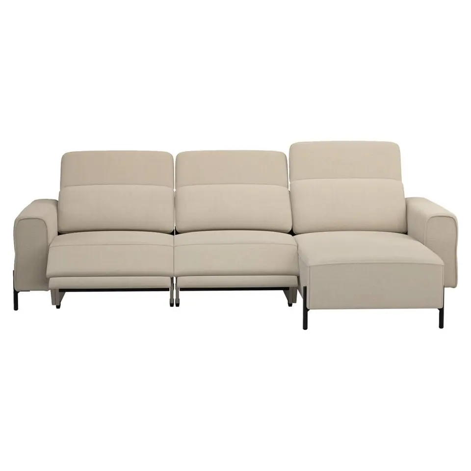 Hoekbank Dave rechts - elektrisch verstelbaar - taupe