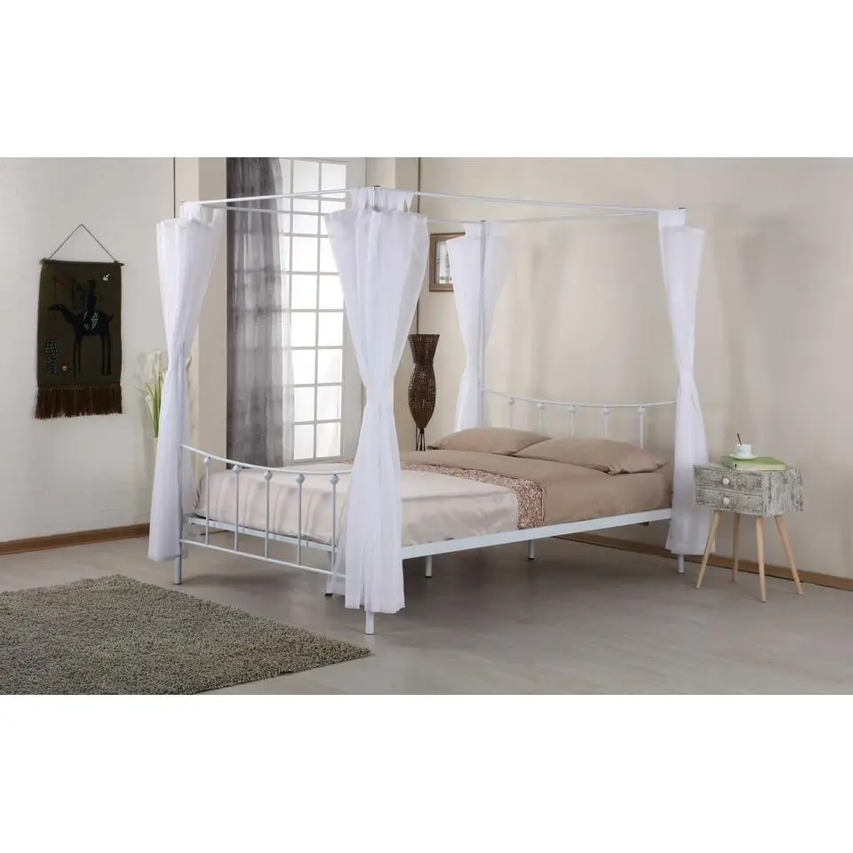 Hemelbed Amore metaal 160x200 - wit
