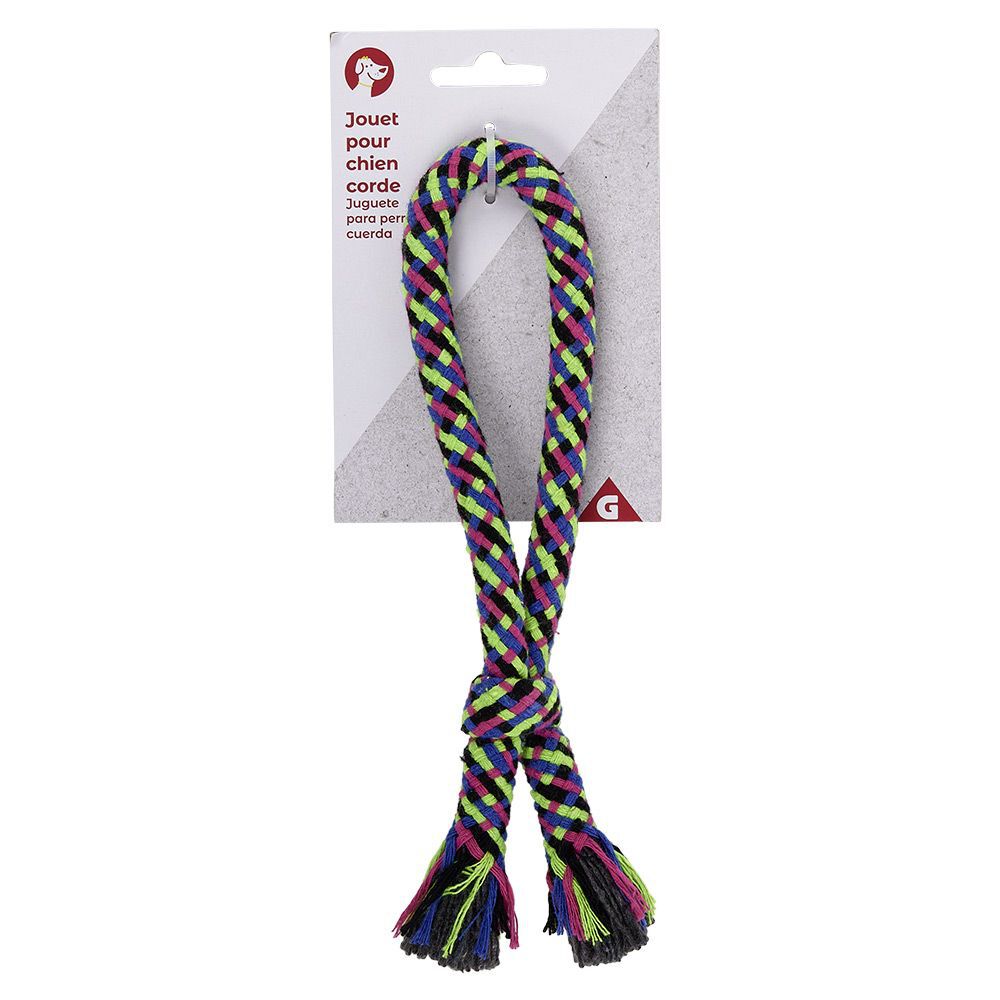 Jouet pour chien Poignée en corde avec noeud L.12 cm
