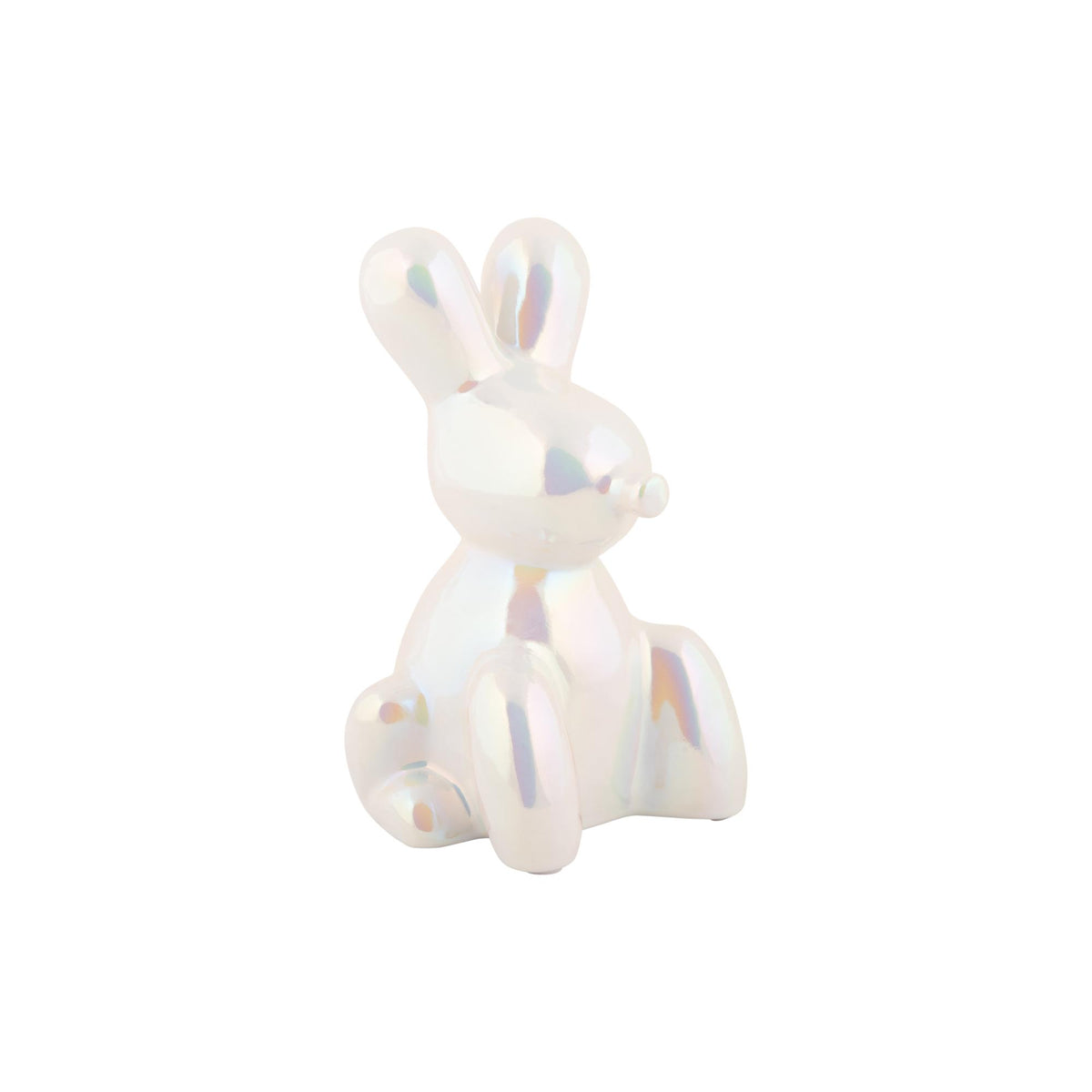 Present Time ornament Balloon Bunny - wit - 10x9x15cm