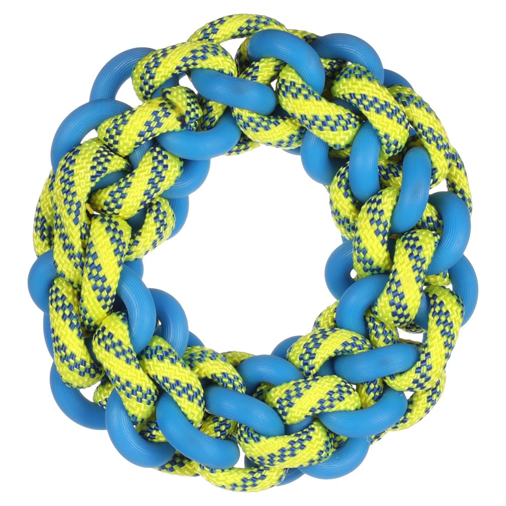 Flamingo Dog Toy Tofla Ring and String