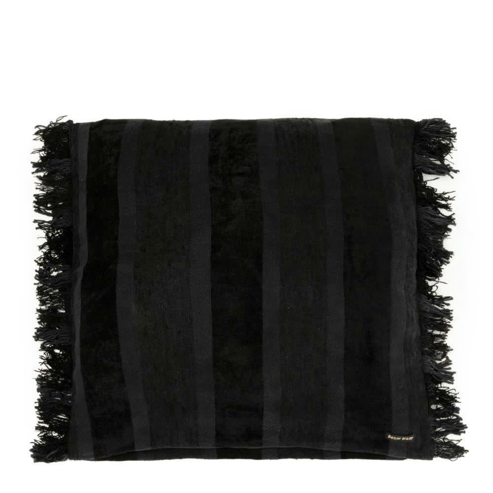 OH MY GEE - Coussin en velours noir 60x60