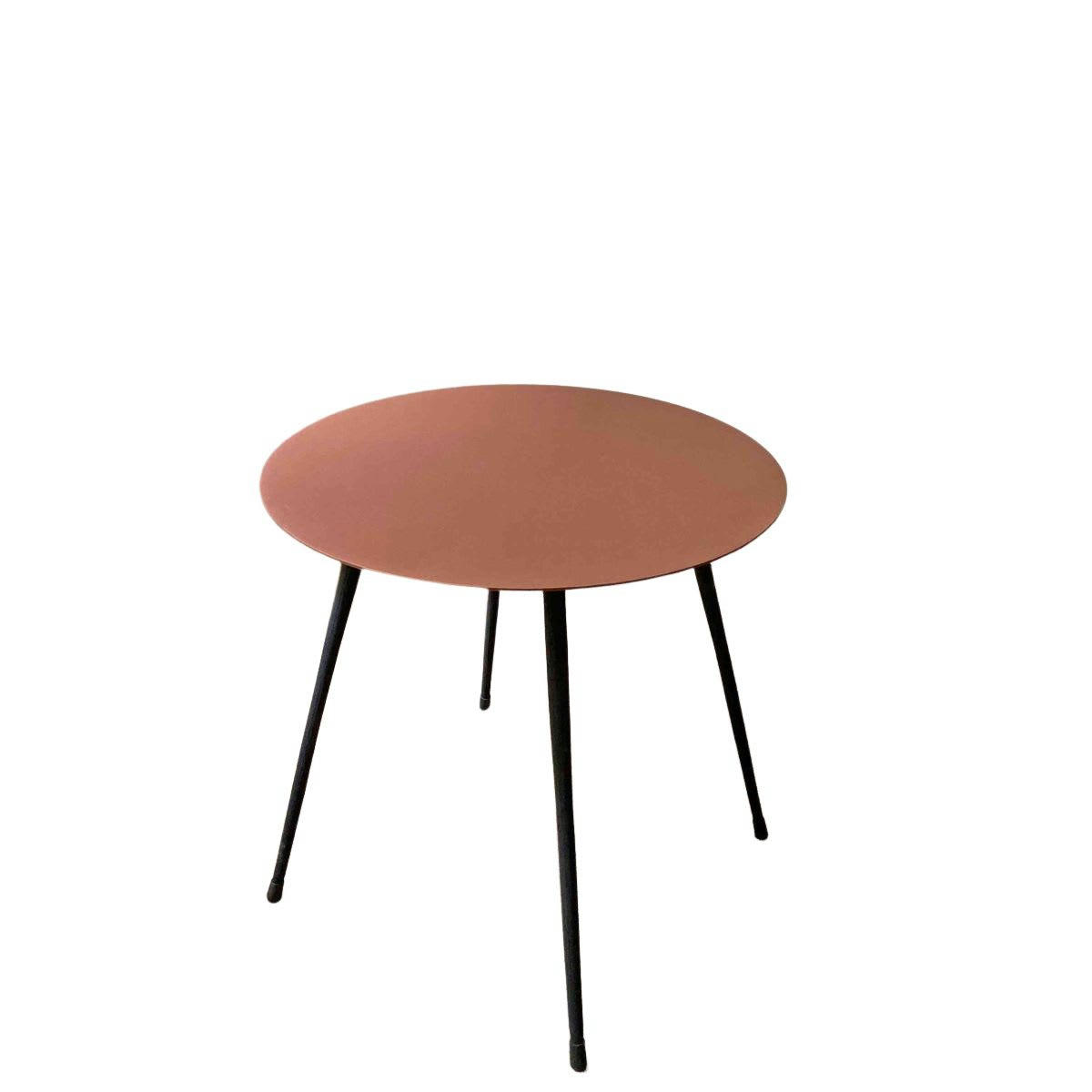 - Table basse ronde en métal