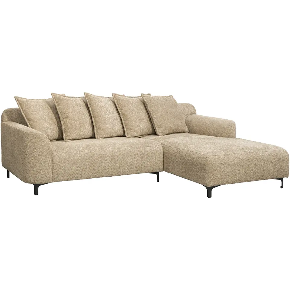 Bank Elsa met chaise longue rechts - taupe