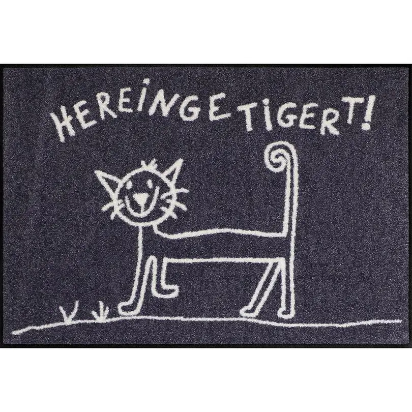 Fussmatte Hereingetigert