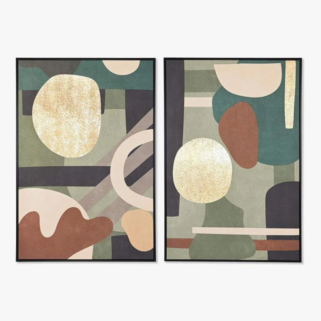 Conjunto de 2 Quadros Formas 2A