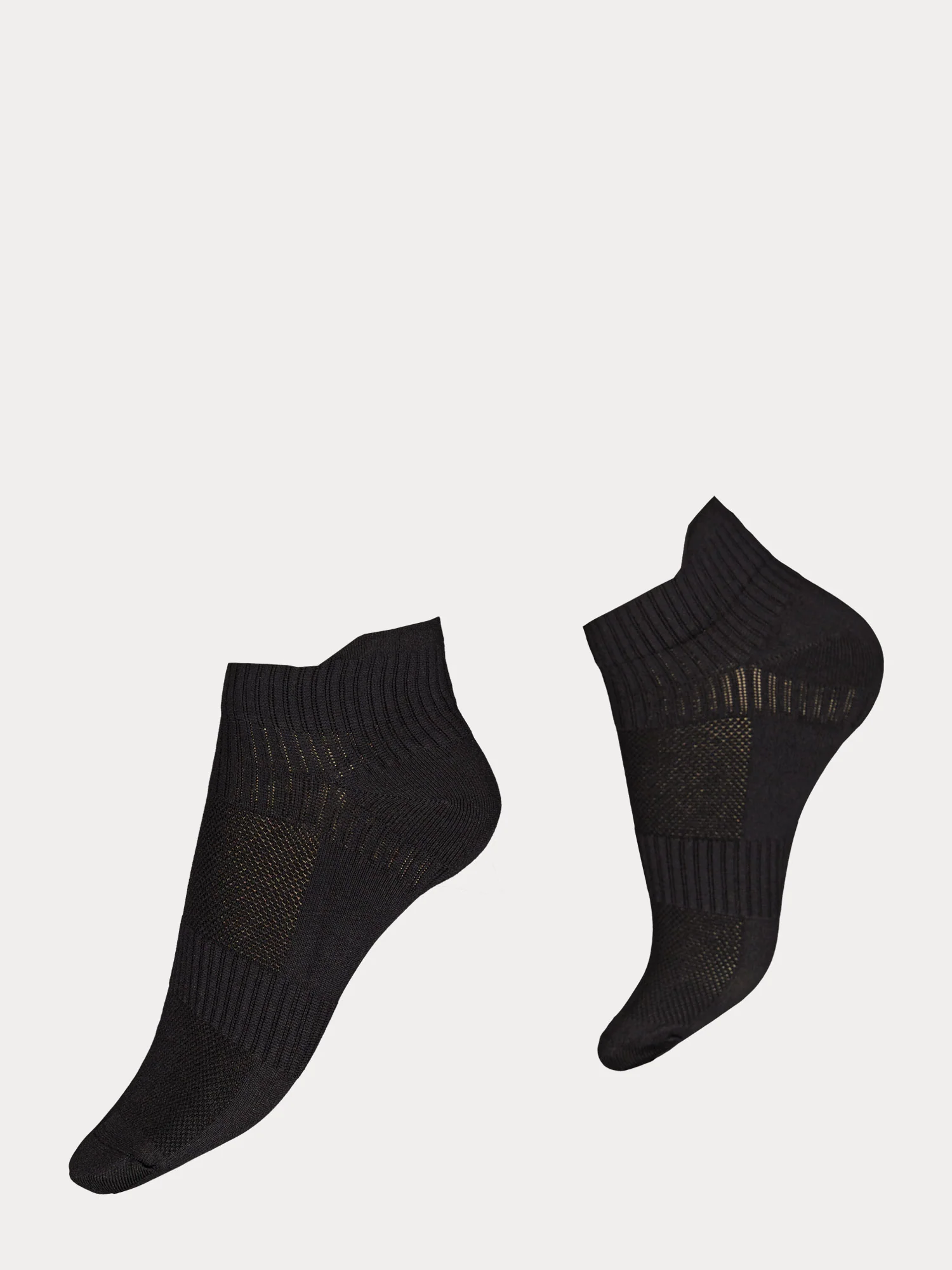 SPORT SNEAKER sukat, 2 paria - musta/valkoinen