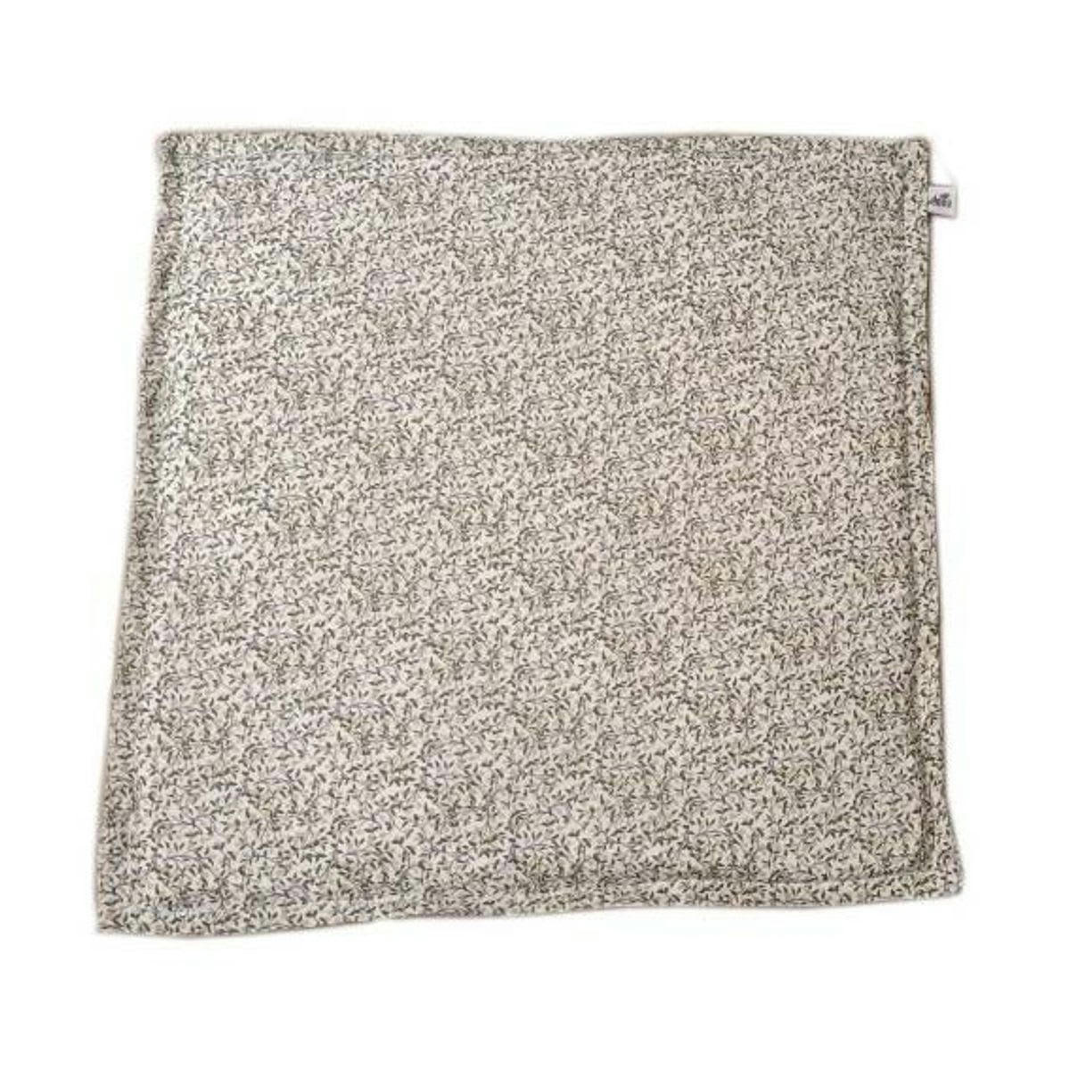 - Coussin carré en coton imprimé Vert