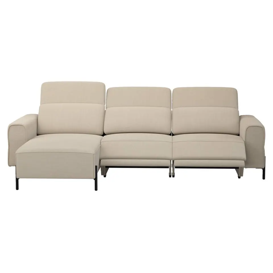 Hoekbank Dave links - elektrisch verstelbaar - taupe