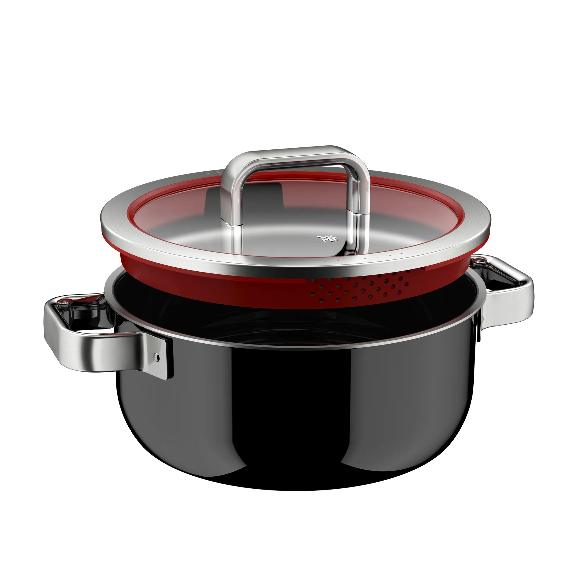 Fusiontec Function Pro, Braising Pan With Lid, 24 cm, Black