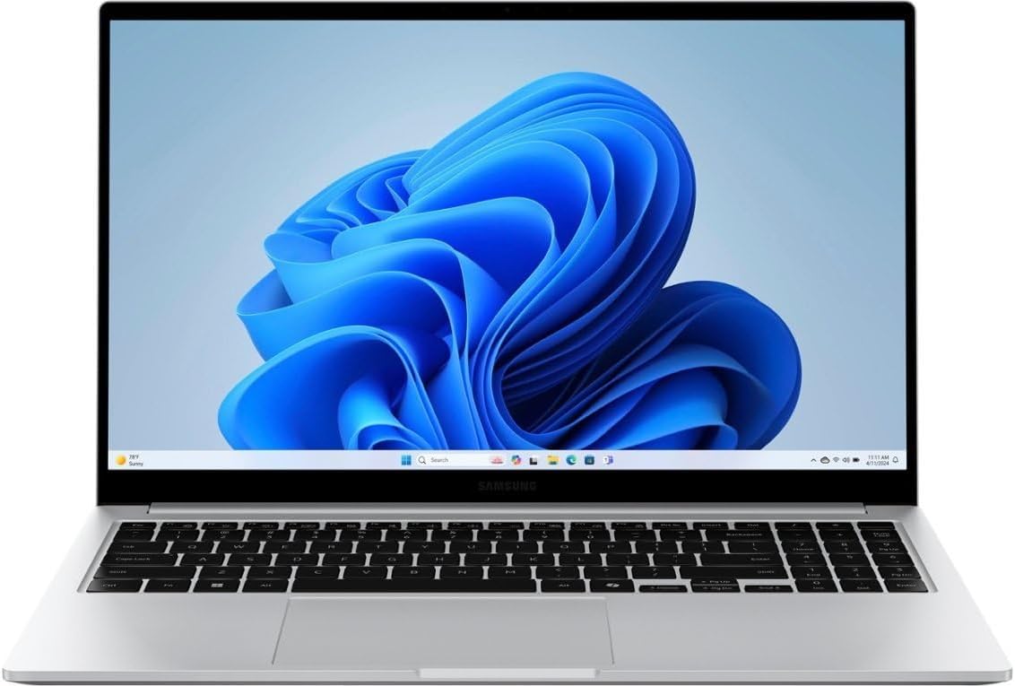 Samsung Galaxy Book4 2024 Business Laptop 15.6 FHD IPS 10-Core Intel 7 150U 16GB LPDDR4 512GB SSD Intel Graphics Wi-Fi 6 Backlit Keyboard Fingerprint Win11 Home w/ONT 32GB USB
