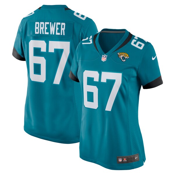 Chandler Brewer Jacksonville Jaguars Nike Women's  Game Jersey -  Teal