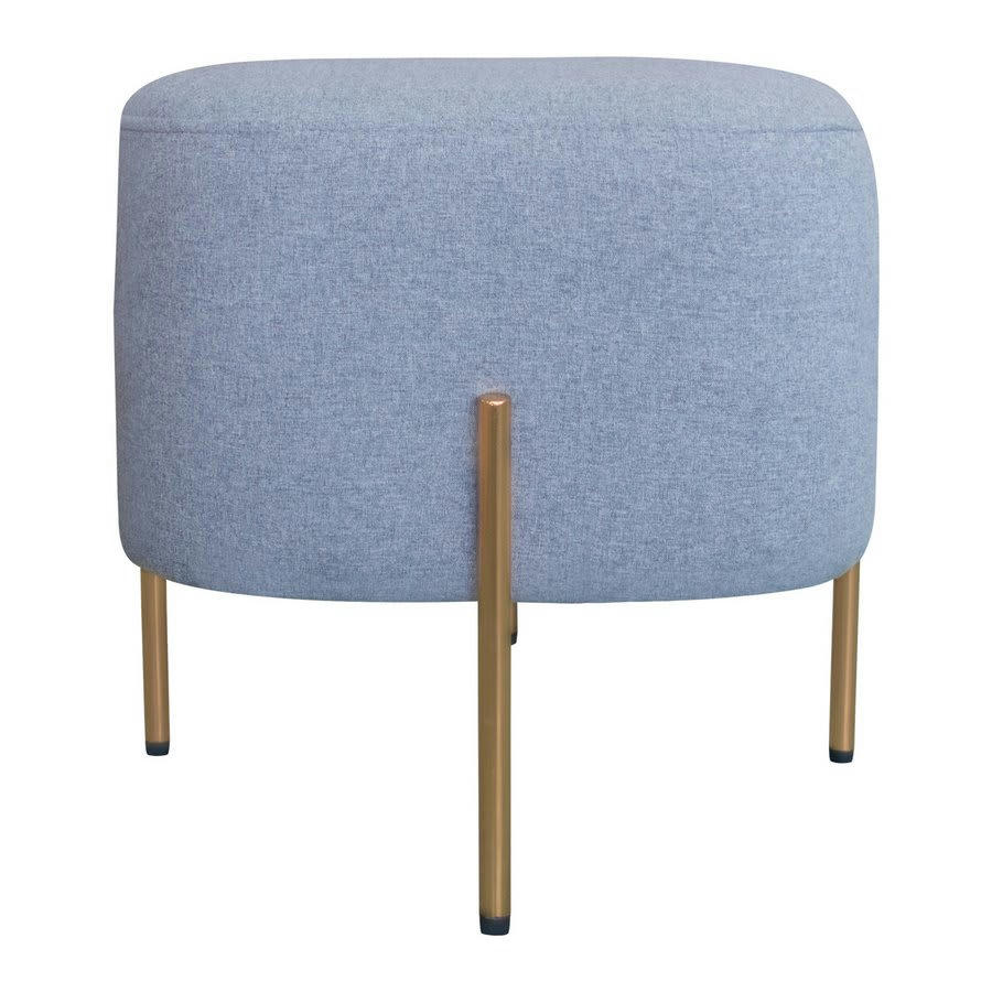 KATE - Pouf en tissu carré gris foncé