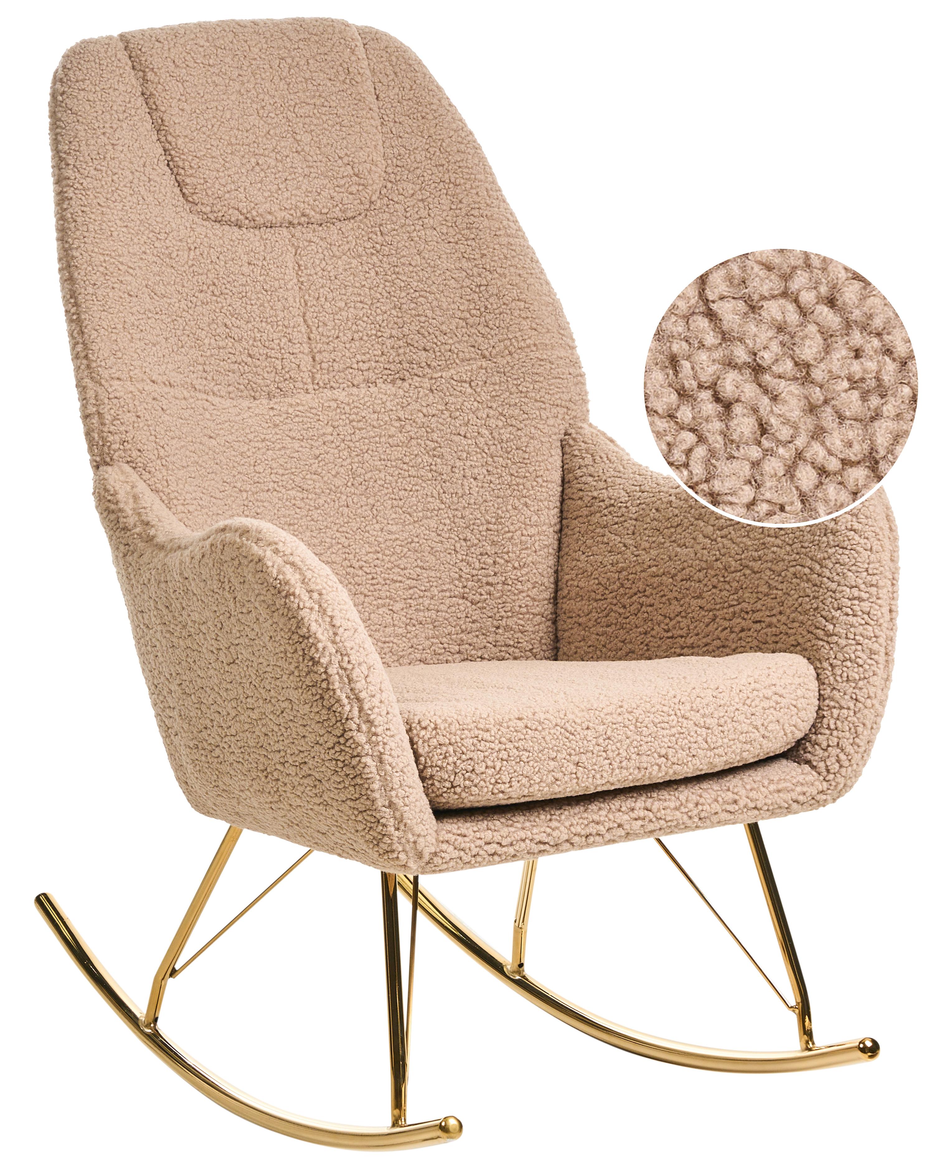 Rocking Chair GULSELE Boucle Beige