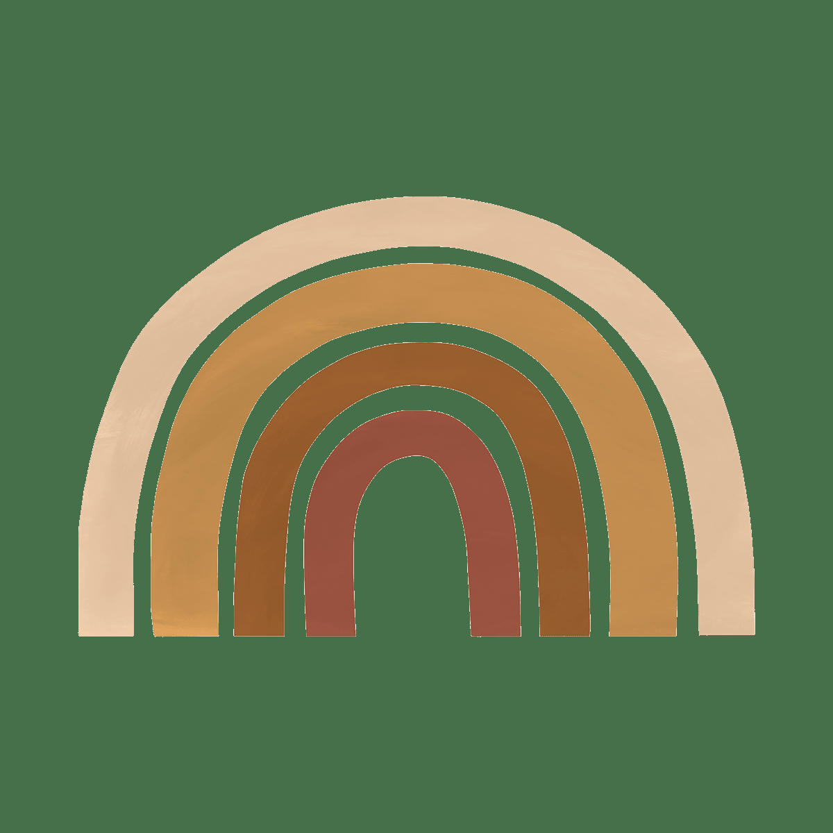 SUNNY - Grand sticker grand arc-en-ciel en vinyle mat multicolore