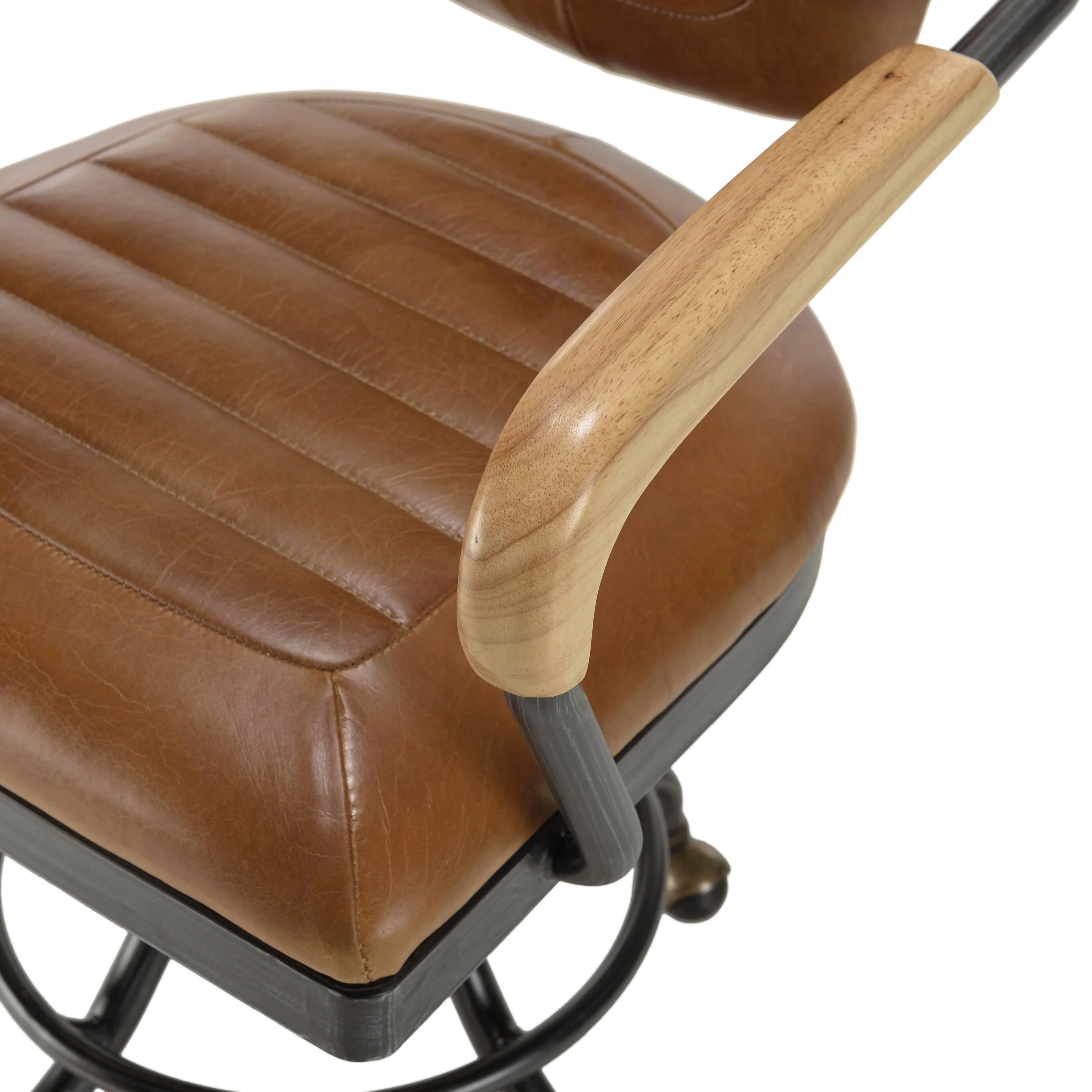 Fauteuil Théa vintage leer
