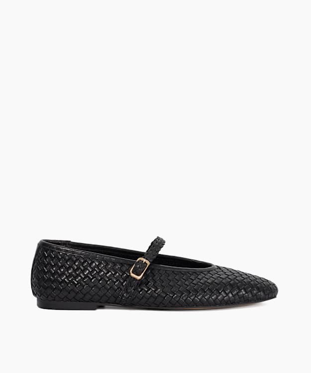 Headliner Black - Wide Fit Square Toe Mary Janes