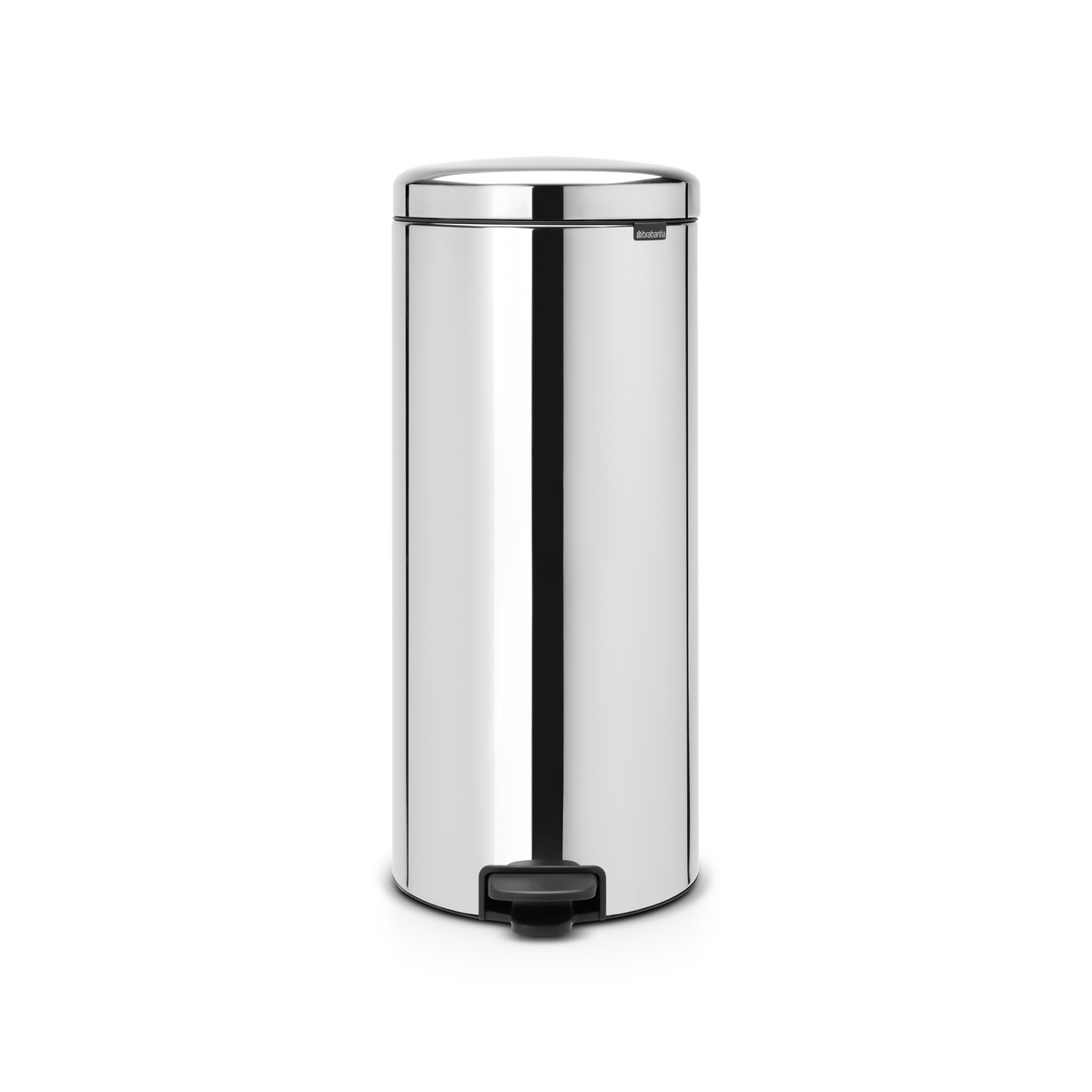 Brabantia NewIcon Pedaalemmer, 30 liter, metalen binnenemmer - Brilliant Steel