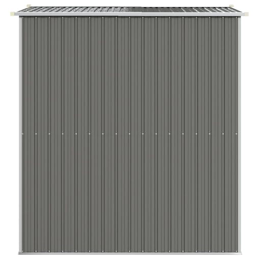 NNEVL Garden Shed Light Grey 192x191x223 cm Galvanised Steel