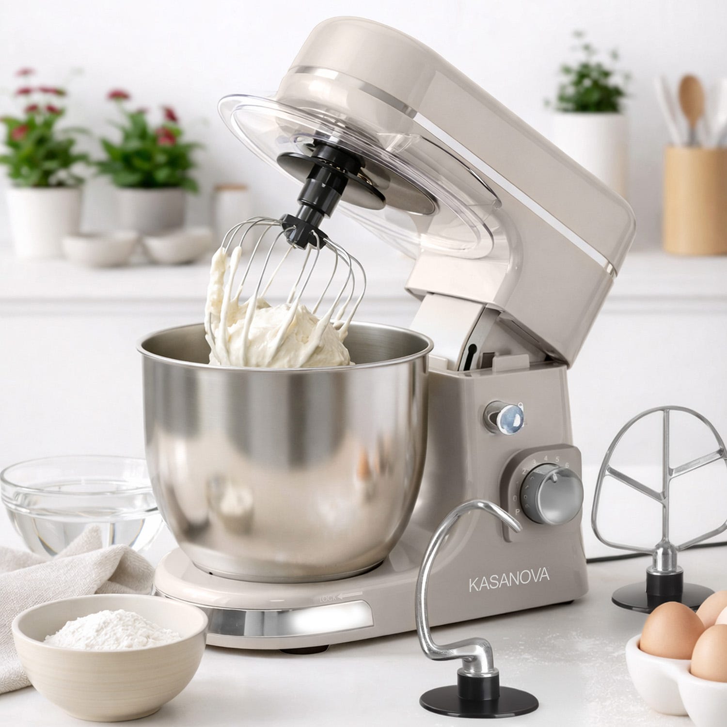 Impastatrice planetaria 5 L 1300 W tortora