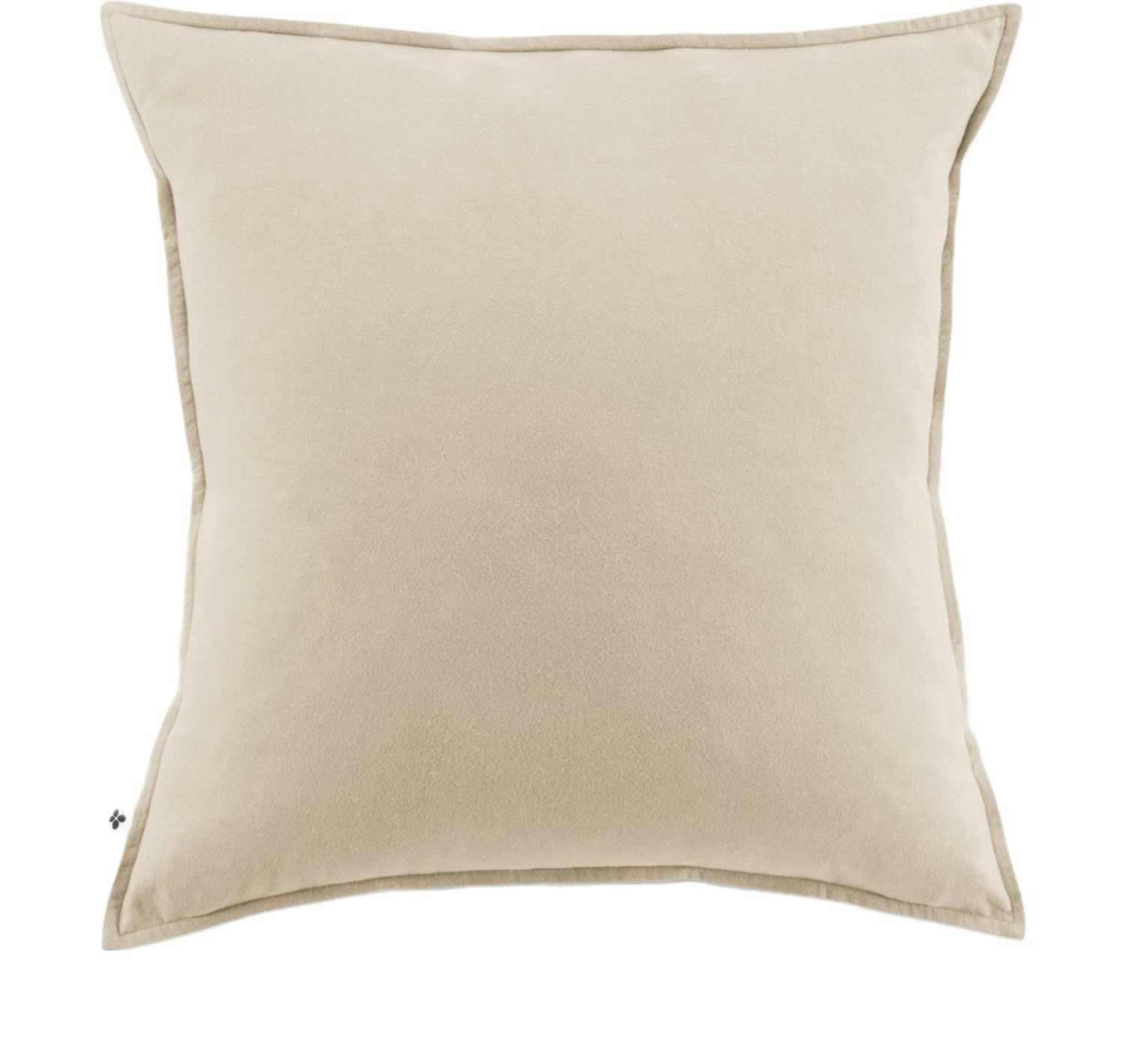 BEIGE - Taie d'oreiller flanelle beige 63x63 cm