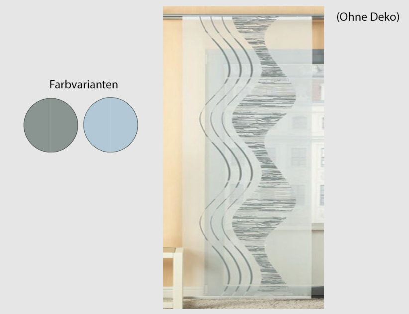 Schiebevorhang Welle