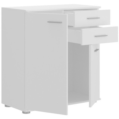 Komoda CUBA 2T 2S WH