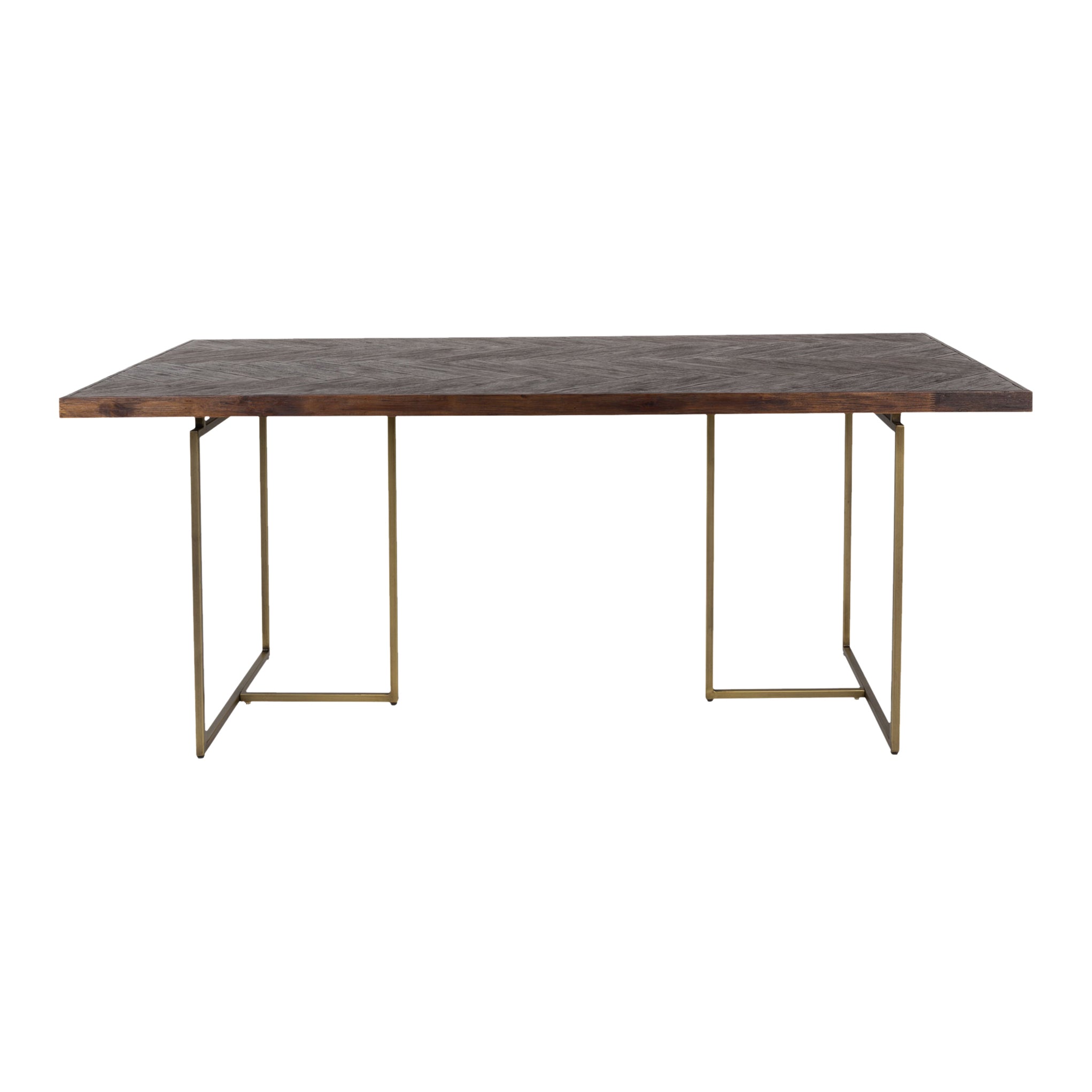Dutchbone Class Eettafel Visgraat - 180 x 90 cm - Bruin