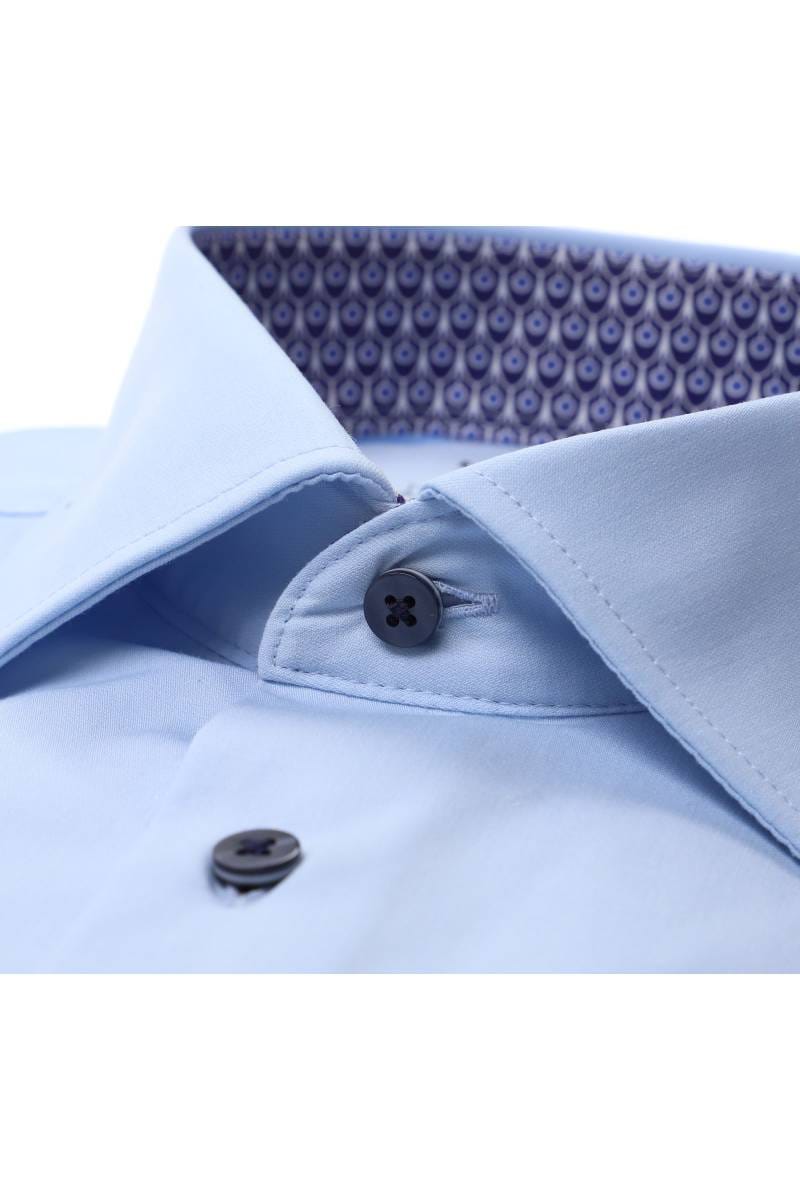 ETERNA Performance Slim Fit Hemd hellblau, Einfarbig