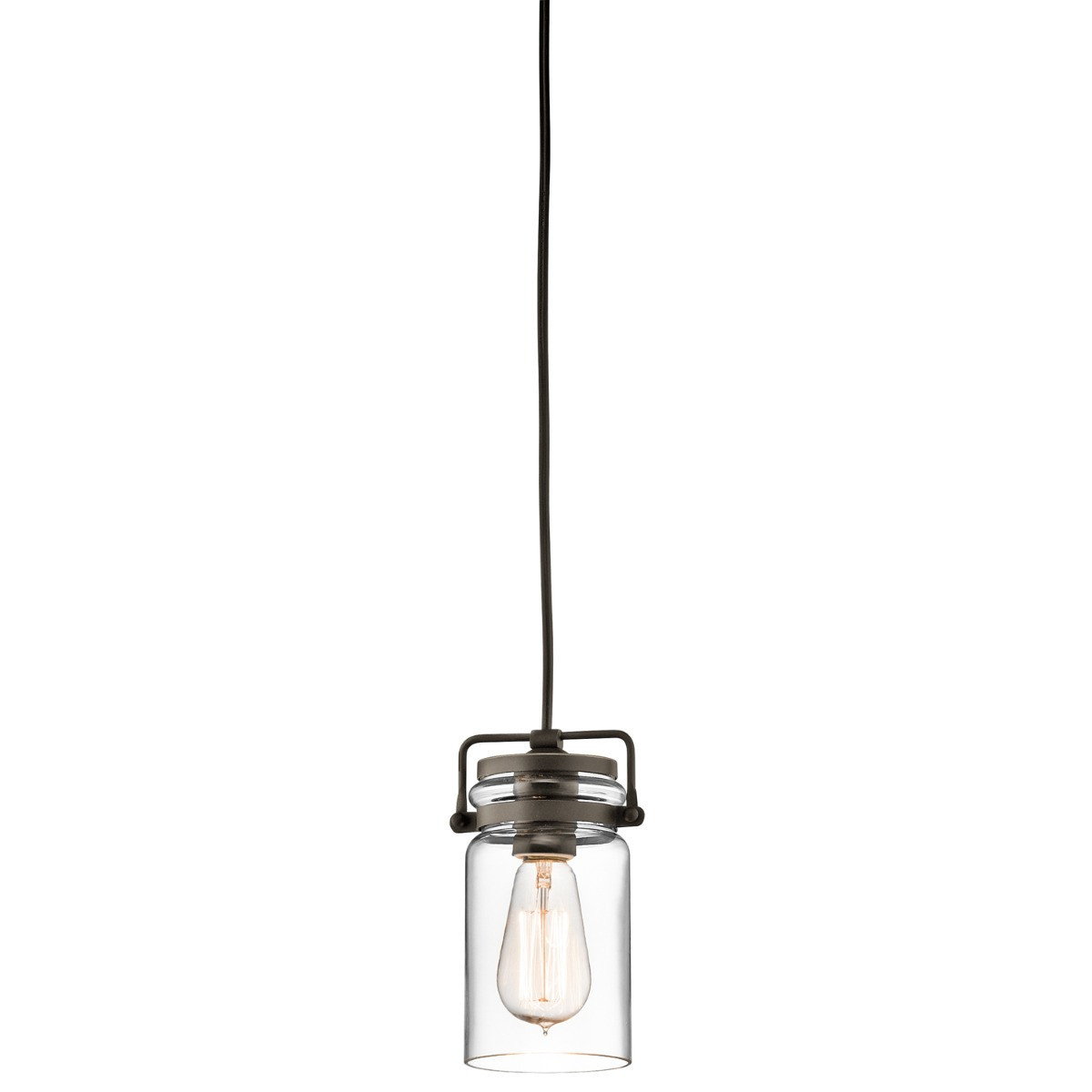 Lampa wisząca stary brąz Brinley 1xE27x60W wym: 287x12x12 cm Kichler