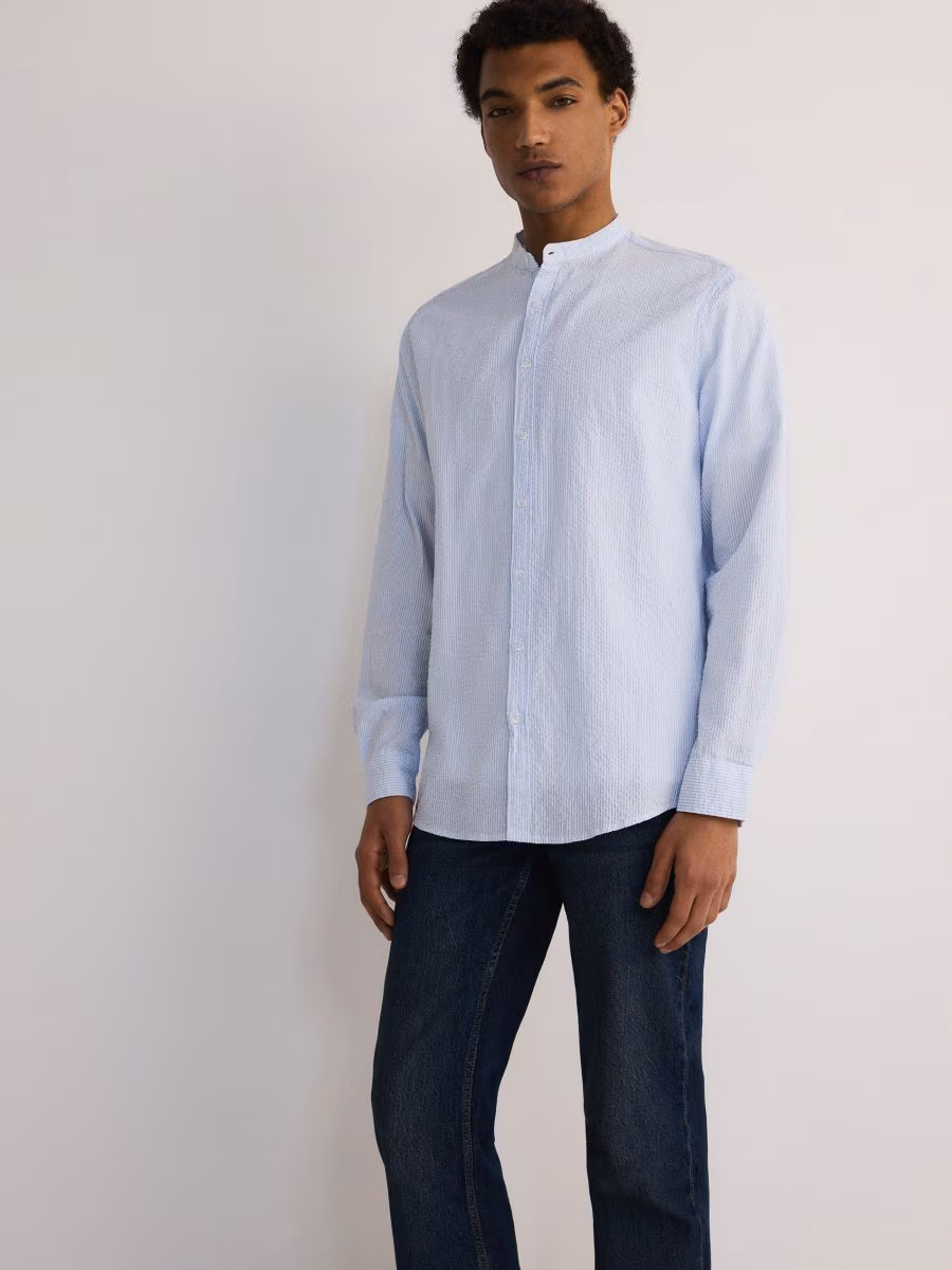Structural Fabric Regular Fit Shirt