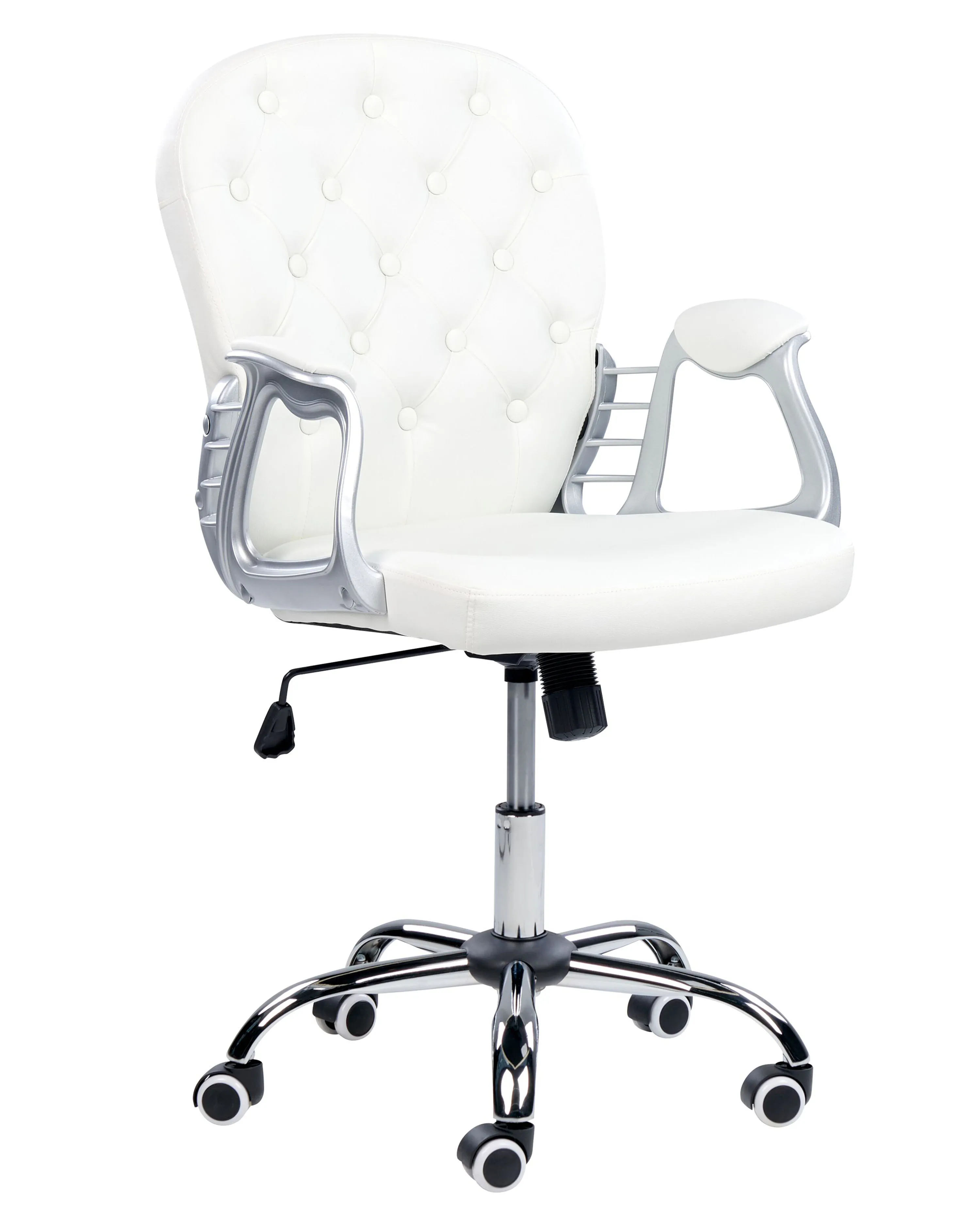 Office Chair PRINCESS Faux Leather White