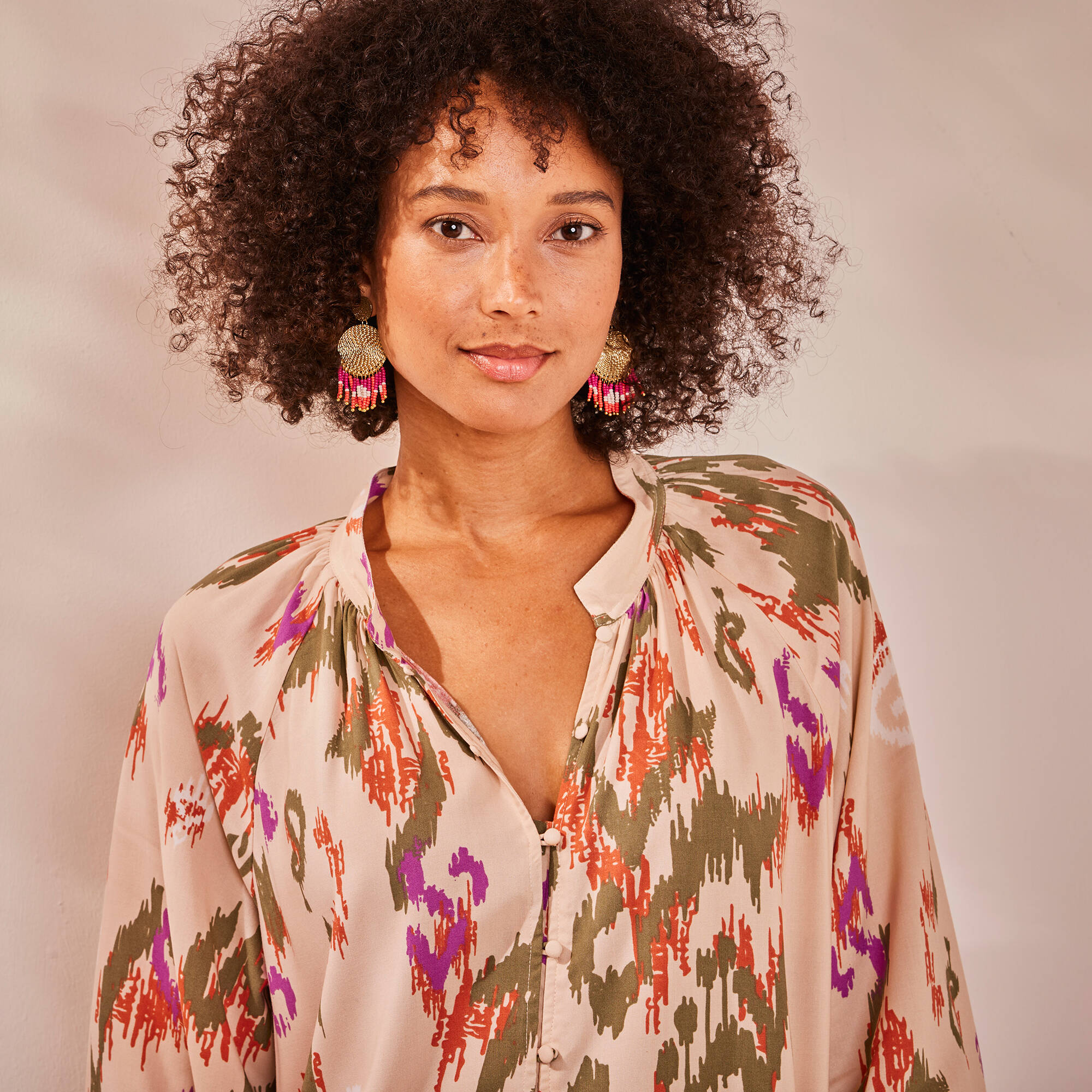 Robe chemisier imprimée