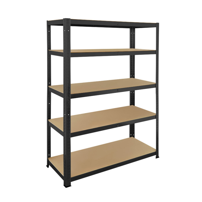 Etagère de rangement Heavy Duty noire 180 x 120 x 45 cm PRACTO HOME