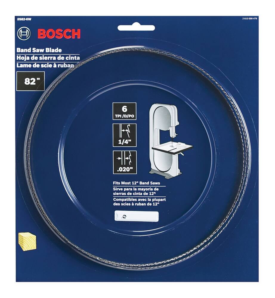 Bosch 82-in x 1/4-in 6 TPI Steel Band Saw Blade for Wood