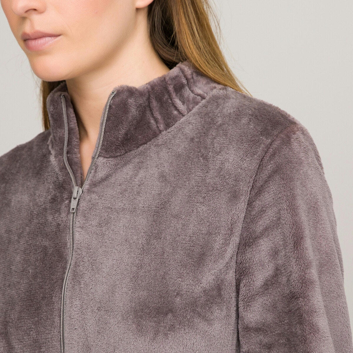 Robe de chambre zippée