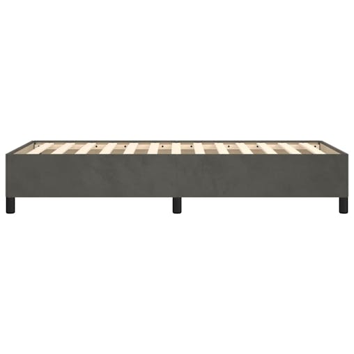 NNEVL Bed Frame Dark Grey 107x203 cm King Single Velvet